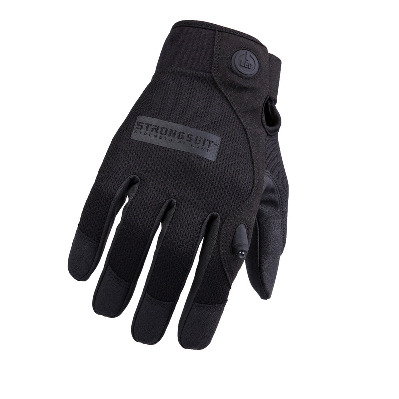 Second Skin, LED Gloves, Black, Medium